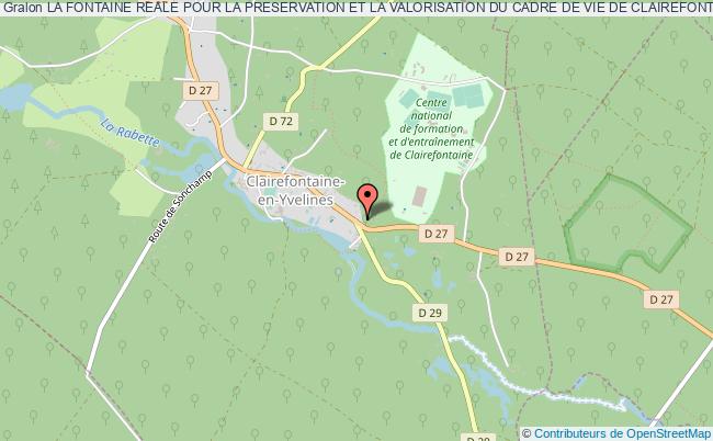 plan association La Fontaine Reale Pour La Preservation Et La Valorisation Du Cadre De Vie De Clairefontaine-en-yvelines Clairefontaine-en-Yvelines