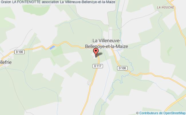 plan association La Fontenotte Villeneuve-Bellenoye et la Maize