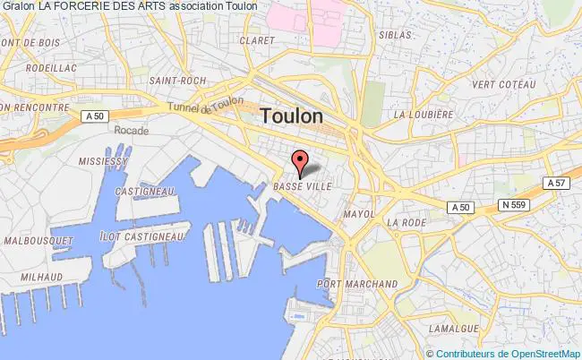 plan association La Forcerie Des Arts Toulon