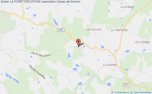 plan association La ForÊt D'ecotone Carsac-de-Gurson