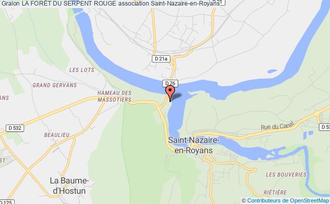 plan association La ForÊt Du Serpent Rouge Saint-Nazaire-en-Royans