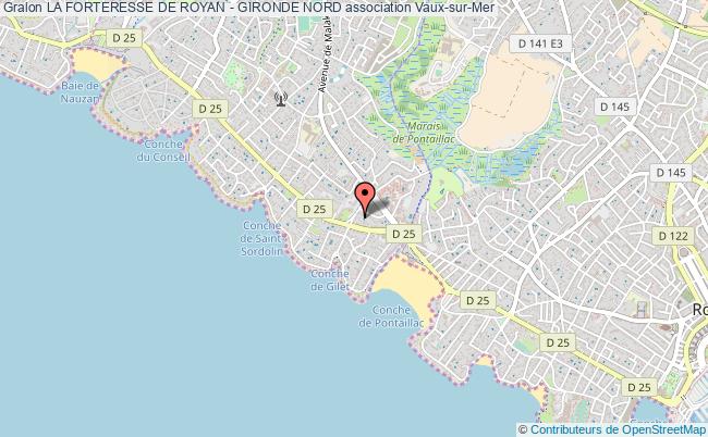 plan association La Forteresse De Royan - Gironde Nord Vaux-sur-Mer