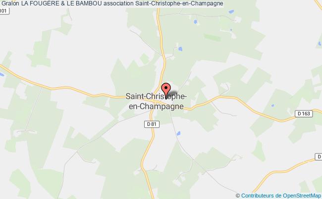 plan association La FougÈre & Le Bambou Saint-Christophe-en-Champagne
