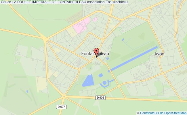plan association La Foulee Imperiale De Fontainebleau Fontainebleau