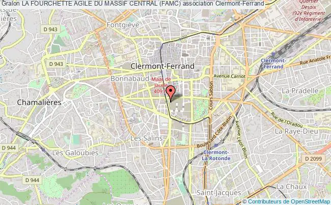 plan association La Fourchette Agile Du Massif Central (famc) Clermont-Ferrand