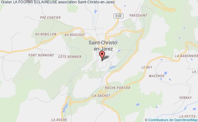 plan association La Fourmi Éclaireuse Saint-Christo-en-Jarez