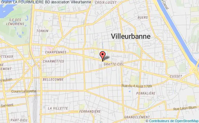 plan association La Fourmiliere Bd Villeurbanne