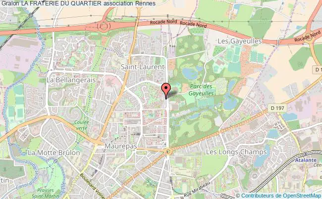 plan association La Fraterie Du Quartier Rennes