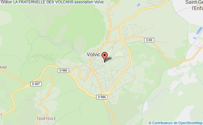 plan association La Fraternelle Des Volcans Volvic