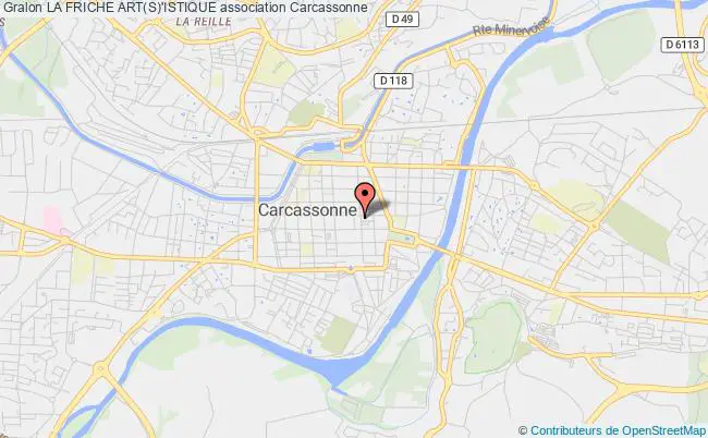 plan association La Friche Art(s)'istique Carcassonne
