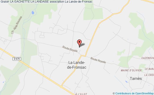 plan association La Gachette La Landaise La Lande-de-Fronsac