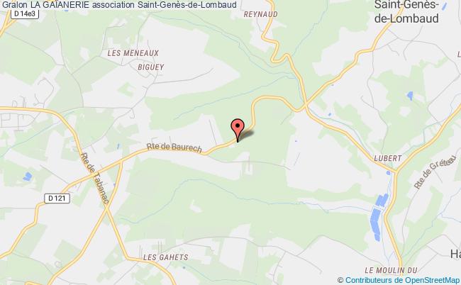 plan association La GaÏanerie Saint-Genès-de-Lombaud