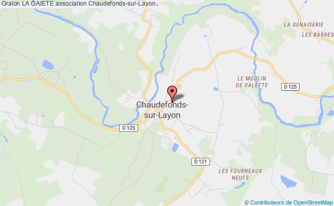 plan association La Gaiete Chaudefonds-sur-Layon