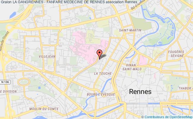 plan association La Gangrennes - Fanfare Medecine De Rennes Rennes