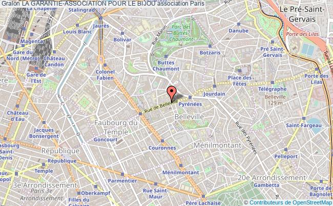 plan association La Garantie-association Pour Le Bijou Paris