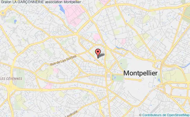plan association La GarÇonnerie Montpellier