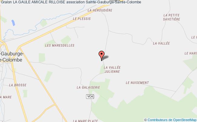 plan association La Gaule Amicale Rilloise Sainte-Gauburge-Sainte-Colombe