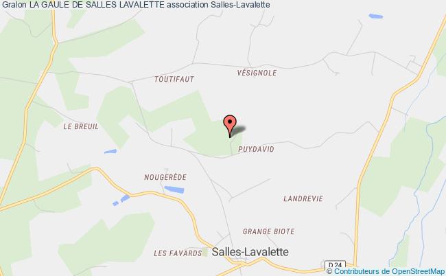 plan association La Gaule De Salles Lavalette Salles-Lavalette