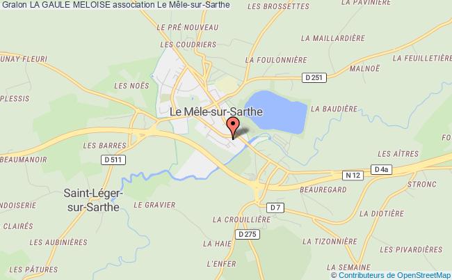 plan association La Gaule Meloise Mêle-sur-Sarthe