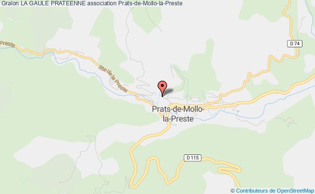 plan association La Gaule Prateenne Prats-de-Mollo-la-Preste