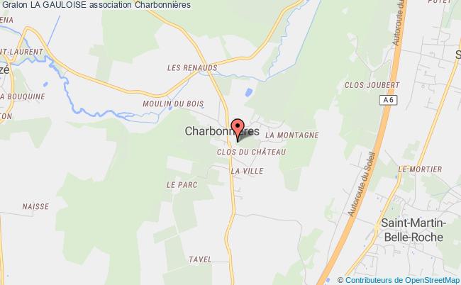 plan association La Gauloise Charbonnières