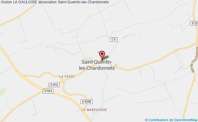 plan association La Gauloise Saint-Quentin-les-Chardonnets