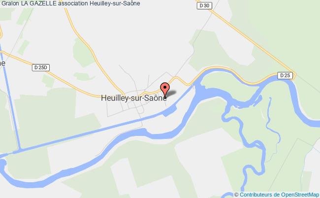 plan association La Gazelle Heuilley-sur-Saône