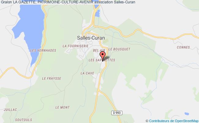 plan association La Gazette, Patrimoine-culture-avenir Salles-Curan