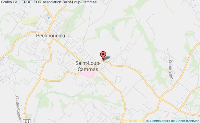 plan association La Gerbe D'or Saint-Loup-Cammas