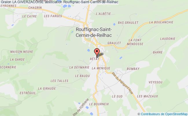 plan association La Giverzacoise Rouffignac-Saint-Cernin-de-Reilhac