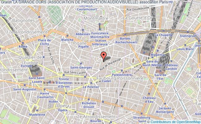 plan association La Grande Ours (association De Production Audiovisuelle) Paris