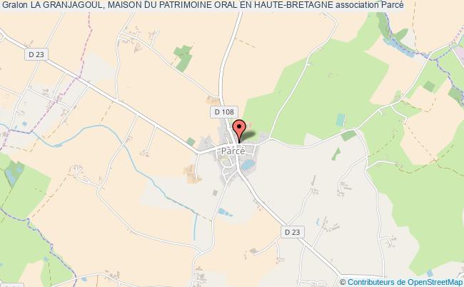 plan association La Granjagoul, Maison Du Patrimoine Oral En Haute-bretagne Parcé