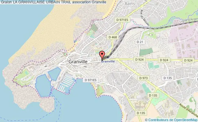 plan association La Granvillaise Urbain Trail Granville