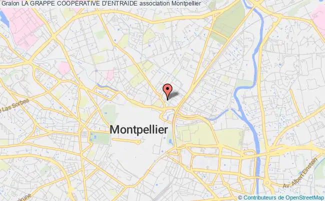 plan association La Grappe CoopÉrative D'entraide Montpellier