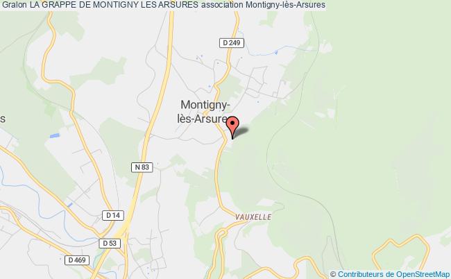 plan association La Grappe De Montigny Les Arsures Montigny-lès-Arsures