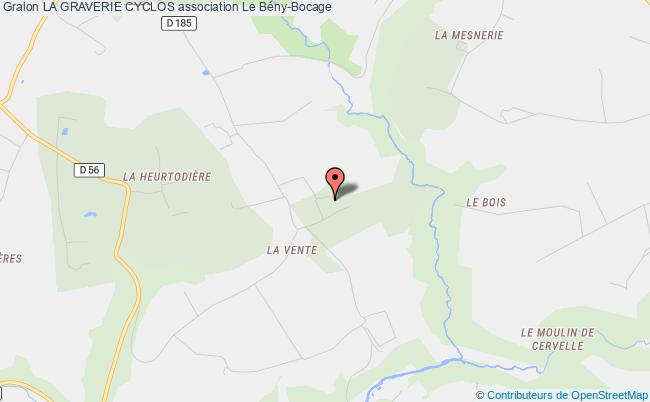 plan association La Graverie Cyclos Souleuvre en Bocage