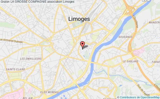plan association La Grosse Compagnie Limoges