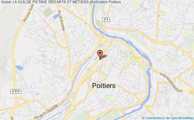 plan association La Guilde Pictave Des Arts Et MÉtiers Poitiers