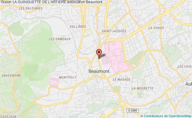 plan association La Guinguette De L'artiere Beaumont