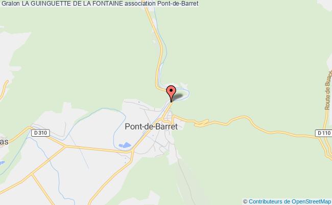 plan association La Guinguette De La Fontaine Pont-de-Barret