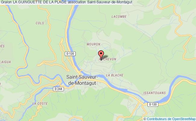 plan association La Guinguette De La Plage Saint-Sauveur-de-Montagut