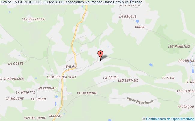 plan association La Guinguette Du MarchÉ Rouffignac-Saint-Cernin-de-Reilhac