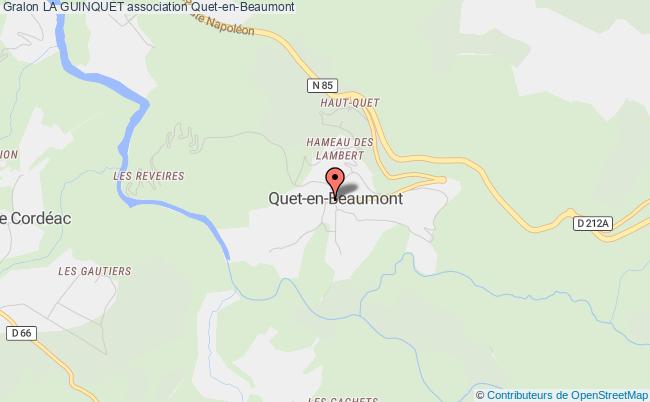 plan association La Guinquet Quet-en-Beaumont