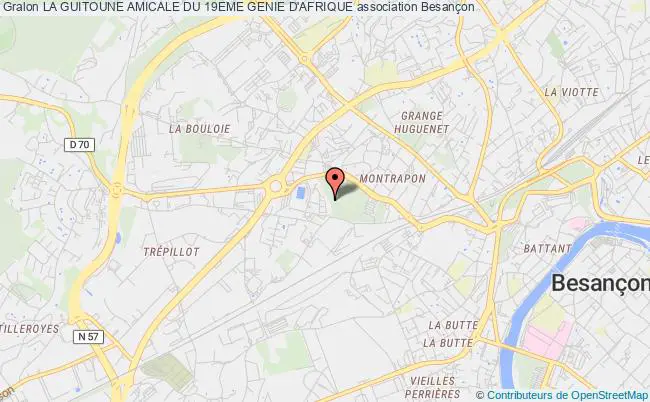 plan association La Guitoune Amicale Du 19eme Genie D'afrique Besançon