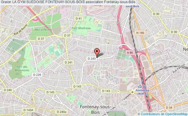 plan association La Gym SuÉdoise Fontenay-sous-bois Fontenay-sous-Bois