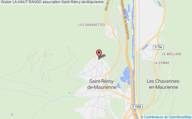 plan association La-haut Rando Saint-Rémy-de-Maurienne