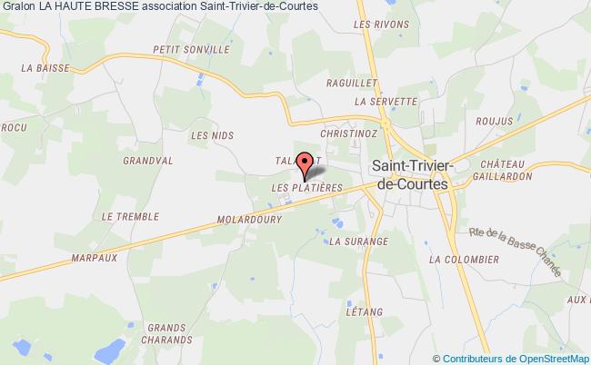 plan association La Haute Bresse Saint-Trivier-de-Courtes