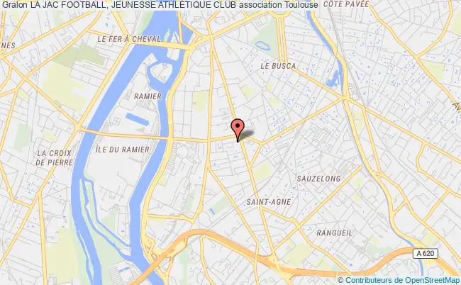 plan association La Jac Football, Jeunesse AthlÉtique Club Toulouse