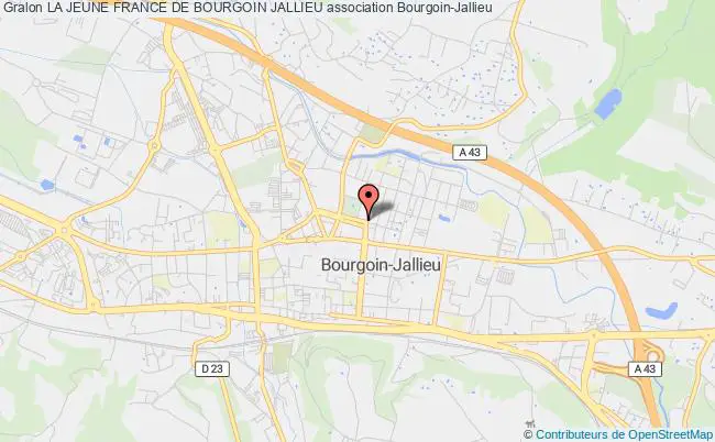 plan association La Jeune France De Bourgoin Jallieu Bourgoin-Jallieu