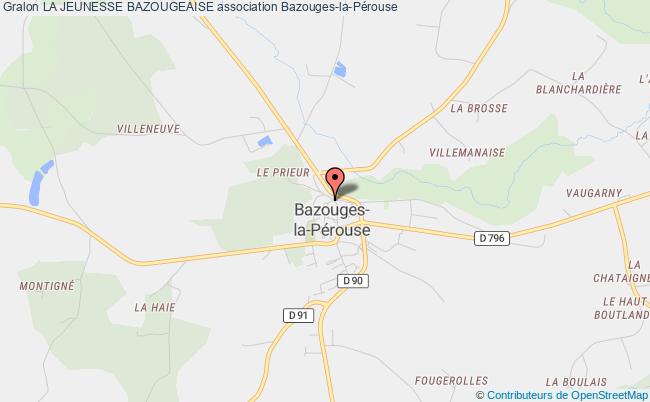 plan association La Jeunesse Bazougeaise Bazouges-la-Pérouse